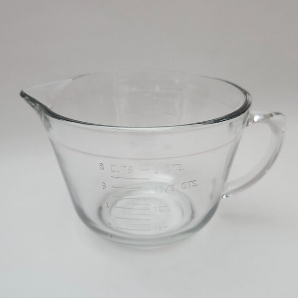 Vintage Fire King Anchor Hocking 8-cup 2qt 2L Batter Bowl Measuring Cup Large - Picture 4 of 8